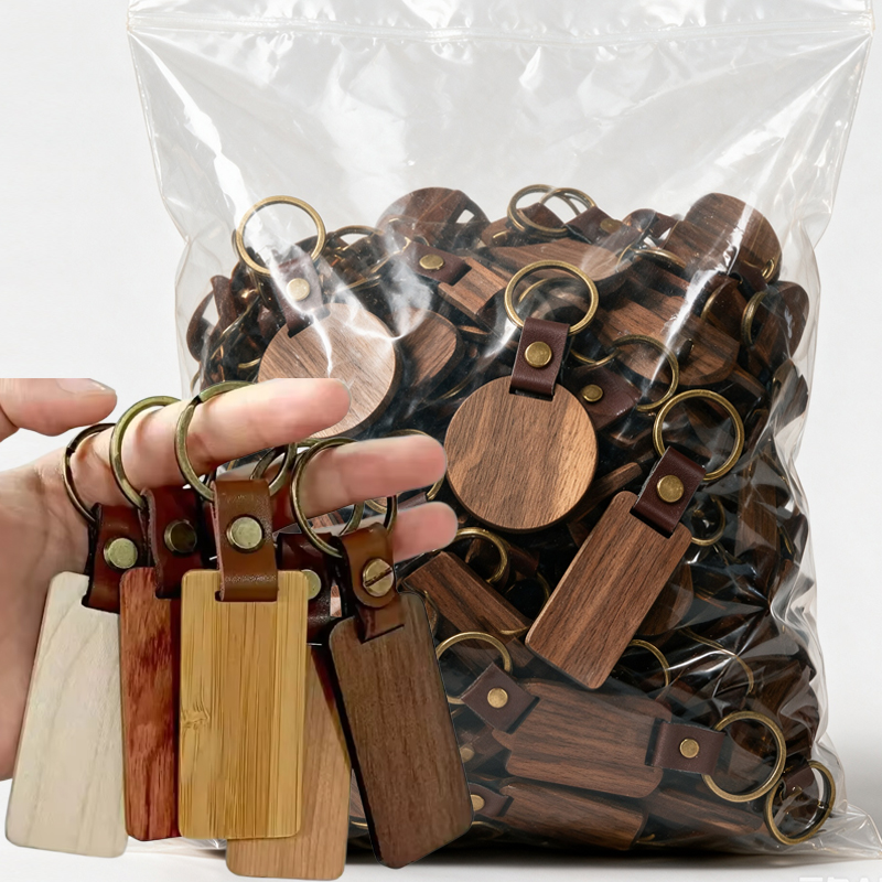 Wooden Keychain Blank Engravab - đánh giá và giá Wood Ring Blank