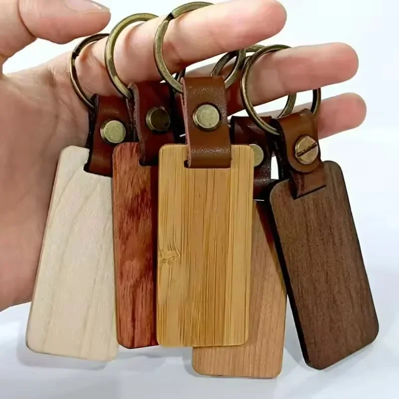 Wooden Keychain Blank Engravab - đánh giá và giá Wood Ring Blank