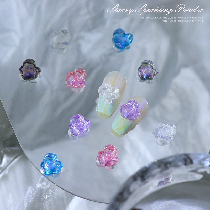 50pcs/pack 10x10mm nail art fi - đánh giá và giá Resin Glitter Pack