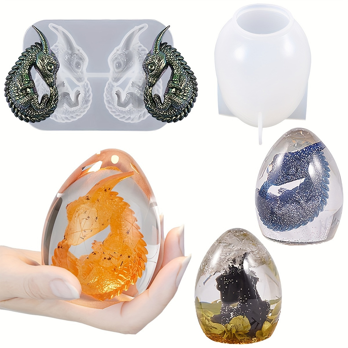 Silicone Dragon Egg Molds, 2-P - đánh giá và giá Resin Craft Ideas