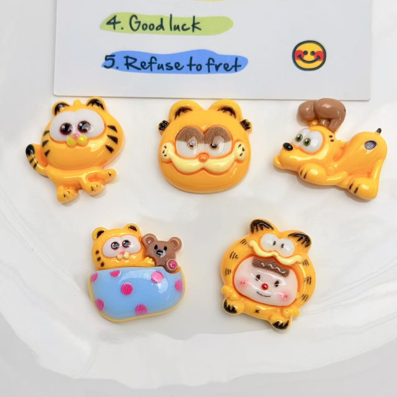 50pcs Garfield Cartoon Cute Fi - đánh giá và giá Resin Crafts Diy