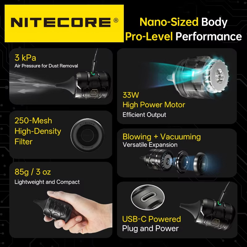 NITECORE BB nano Wired Portabl - đánh giá và giá Vacuum Chamber Small
