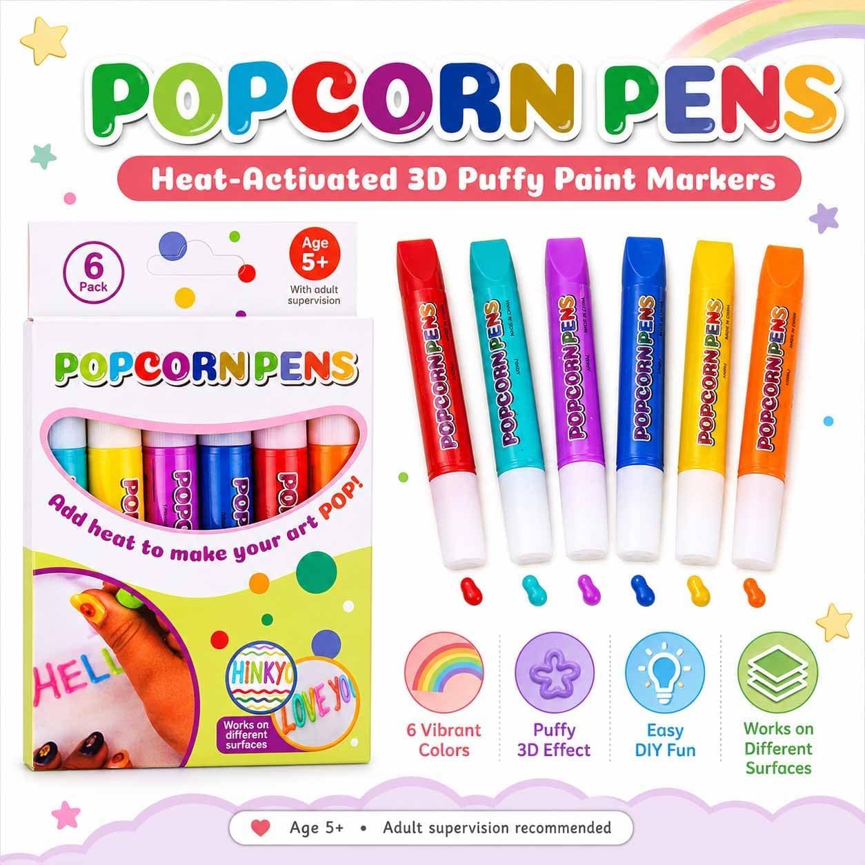 Magic Puffy Popcorn Pens 3D Pu - đánh giá và giá Copic Marker Sketch