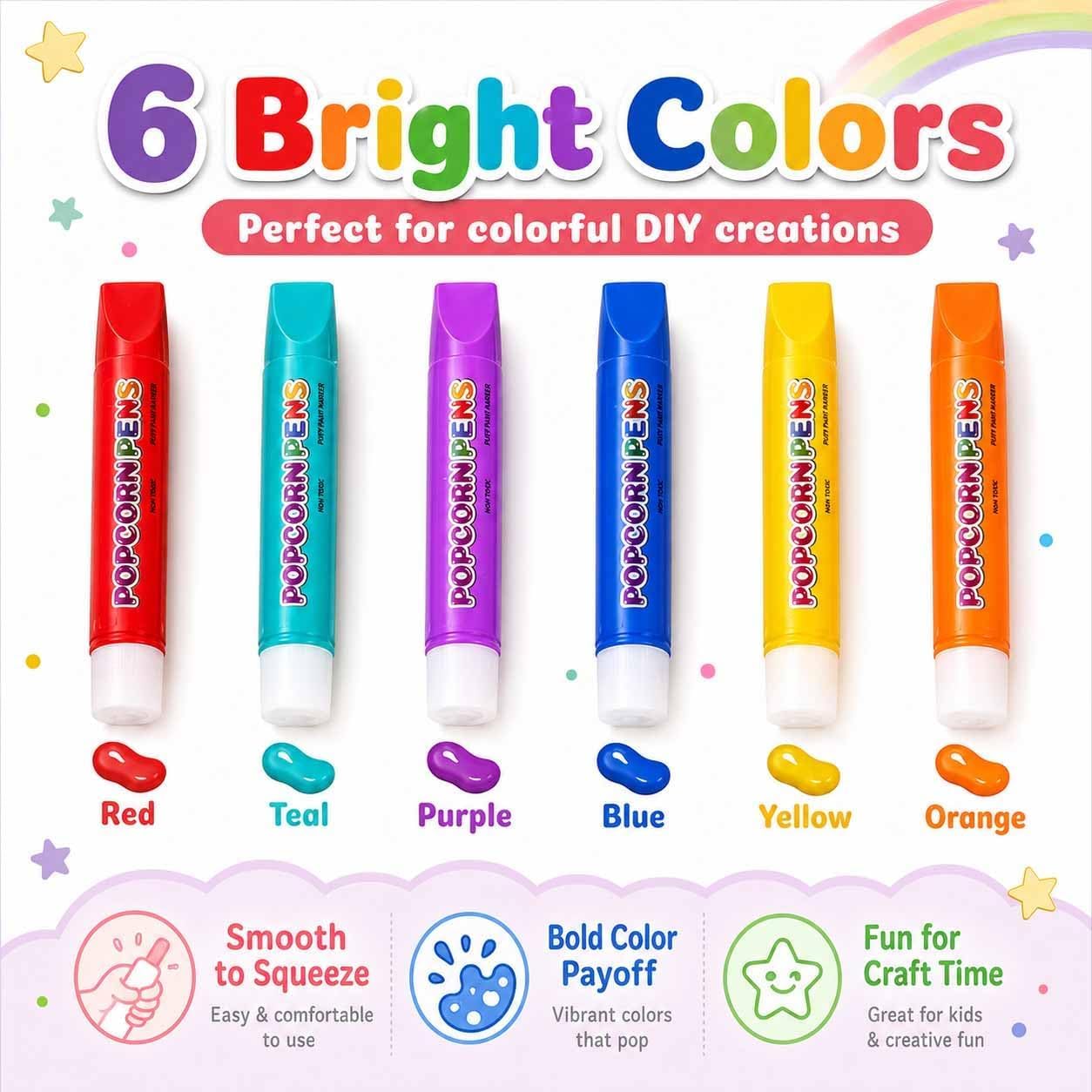 Magic Puffy Popcorn Pens 3D Pu - đánh giá và giá Copic Marker Sketch