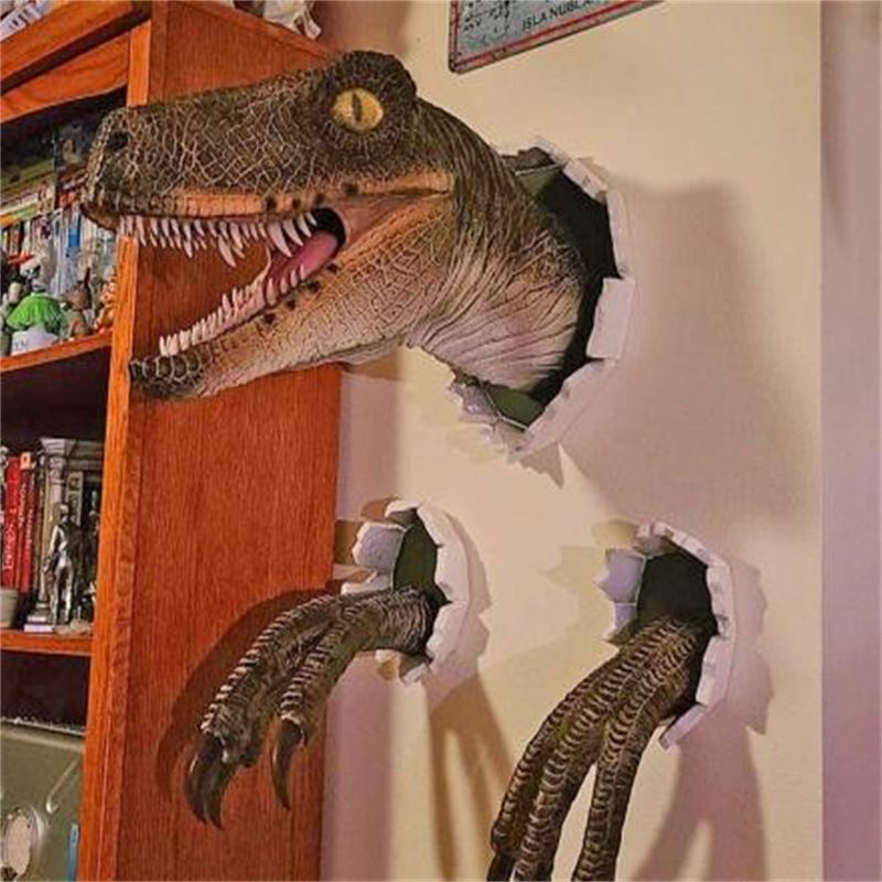 Dinosaur Ornaments Broken Wall - đánh giá và giá Resin Craft Ideas
