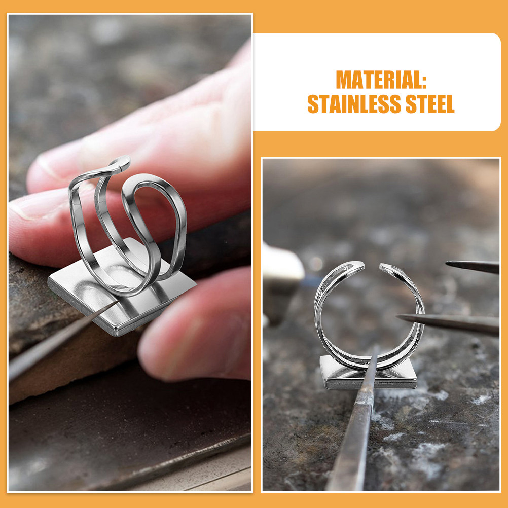 4Pcs Metal Ring Blanks Stainle - đánh giá và giá Resin Crafts Diy